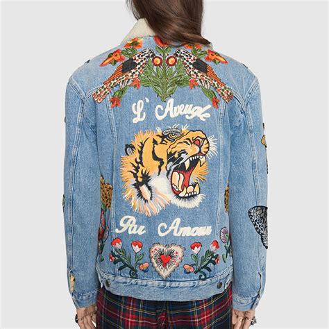 Gucci tiger jacket embroidery